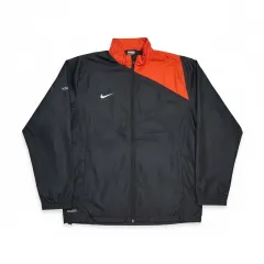 レディースL/メンズ95 100 NIKE 00s ウィンドブレーカー ブラック/オレンジ