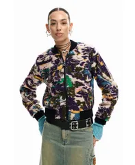 デジグアル レディース アウター ジャケット・ブルゾン Desigual Womens Heathered bomber jacket Multi マルチカラーのサムネイル