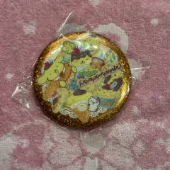 サンリオ ポムポムプリン グリッター キラキラ BIG 缶バッジ