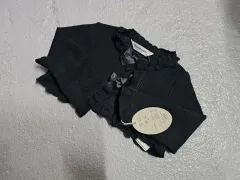 赤ちゃん ブラック ボレロ カーディガン 95 新品