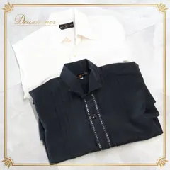 社交ダンス 衣装 まとめ売り セット シャツ ブラウス MAISON DE DANSE ブラック系 ホワイト系 黒 白 メンズ 男性 レッスン 練習着 ダンス パーティ 発表会 長袖 長袖シャツ フォーマル 舞台衣装 衣装用シャツ ダンスウェア 競技用 練習用のサムネイル