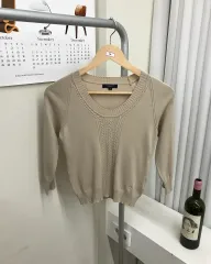 バーバリー ロゴ 7分 ニット