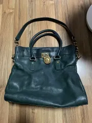 マイケルコース ヘミルトン DARK GREEN サッチェルバッグ