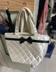 日本 キルティング リー リボン トートバッグ 新品