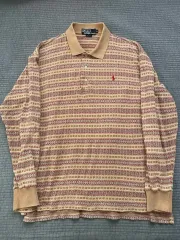 POLO RALPH LAUREN (ポロラルフローレン) フェアアイル ポロシャツ 長袖 90S