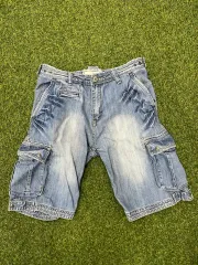 スリバー カーゴ デニム ショーツ ハーフパンツ