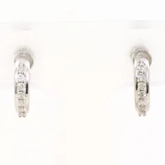 K14WG イヤリング clip-on earrings ダイヤモンド 0.10 ct 総重量約2.0g