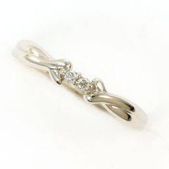 ジュエリーマキ Ptプラチナダイヤモンドリング 10号 2.5g 0.03ct 