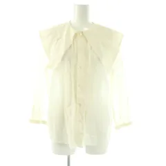 マカフィー MACPHEE トゥモローランド シャツ ブラウス 長袖 リネン混 36 オフホワイト /DF