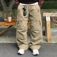 新品) メンズ カーゴパンツ 出品 (チャコール ブラック)