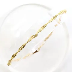 K18YG ブレスレット 総重量約1.2g 約18.5cm