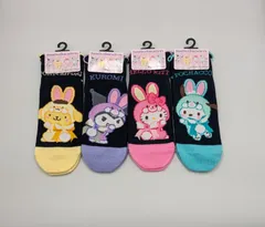 サンリオ 靴下 4足セット 23-25cm マイメロディ クロミ ポチャッコ ポムポムプリン