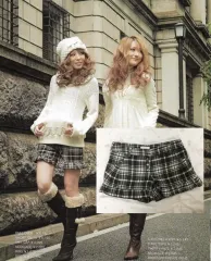 リズリサ ゴー CHECK フリル チョコ ハーフパンツ キュロットパンツ ラテギャル ヒメ