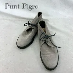 punto pigro チャッカ ブーツ 445 シューズ 42 グレー 26.5～27cm メンズ 靴 _201068のサムネイル