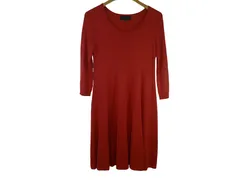 k05260129063　UNTITLED　2　レッド系　Mサイズ程度　ワンピース or ドレス　ワンピース　秋冬