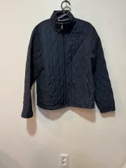 バーバリー キルティング ネイビージャケット M ネイビー