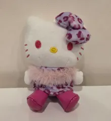 ピンク ヒョウ柄 レオパード hello kitty(ハローキティ) ぬいぐるみ キーリング ぬい