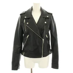 ザラ ZARA ダブルライダースジャケット アウター フェイクレザー XS 黒 ブラック 3427/003/800 /YT