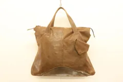 【中古】 DAKOTA レディーストートバッグ -- レザートートバッグ DAKOTA -- 茶 ブラウン 無地