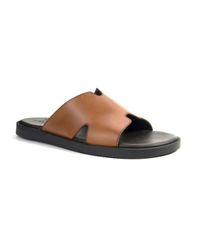 未使用】BALLY レザーサンダル ブラウン 7E - メルカリ