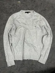 Tommy Hilfigerトミーヒルフィガー Vネックニットセーター グレーのサムネイル