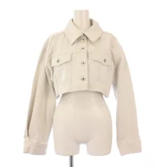 リリーブラウン Lily Brown DENIM クロップドデニムジャケット Gジャン ジージャン アウター ショート丈 F ライトグレー LWFJ231202 /BB