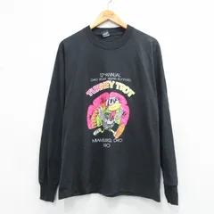 M/古着 スクリーンスターズ 長袖 ビンテージ Tシャツ メンズ 90年代 90s ターキー クルーネック USA製 黒 26feb20のサムネイル