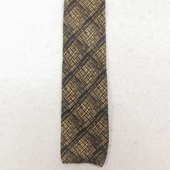 中古 ネクタイ 70年代 70s シルク 茶 26feb19