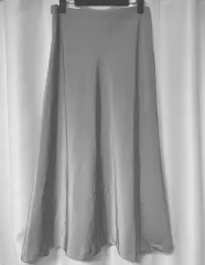 グレー セミマーメイド スカート ロング丈