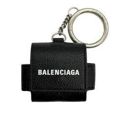 使用わずか　BALENCIAGA　バレンシアガ　AirPods Pro　ケース　CASH AIRPODS PRO　655679 　イヤホンケース　ブラック　キーリング　チェーン　チャーム　キーホルダー　カラビナ　ロゴ　ハイブランド　dl7