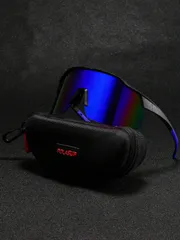 アクセサリー メンズ アイアクセサリー 1個 メンズ染料プリント 12層真空メッキコーティング 超大サイズ 超軽量 マルチカラータイダイ サイクリング アウトドア 防風 カジュアルサングラス TR90シリコン滑り止