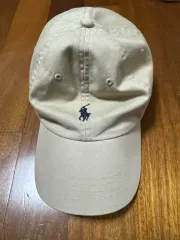 ポロ ラルフローレン ベージュ ボールキャップ