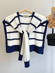 アクセサリー レディース スカーフ 1個 女性用 新作 ニットストライプショールカーディガン、軽量 夏 オフィス エアコン室 ネック プロテクター ボレロ ドレス用