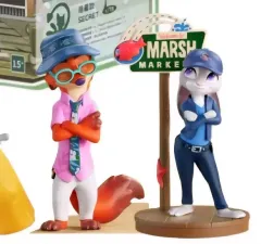 トップトイ ディズニージュエルJEWELキャラクターズ トフィーフィギュアセット ニック ジュディ カジュアル