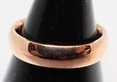 【７号】甲丸　スリム　無地　ピンクゴールド　シンプル　リング　指輪　ストリート　病み系　ロック