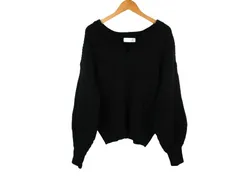 k03260226052　SIMPLICITE　サイズ表記無し　Black　　トップス　ニットorセーター　秋冬
