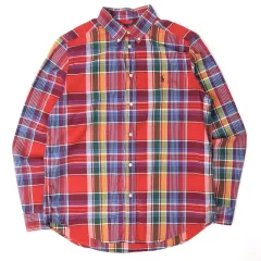 ポロ ラルフローレン マドラス ナチュラル ストレッチ チェック シャツ