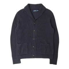 ポロラルフローレン ネイビー ショールカラー ニット カーディガン