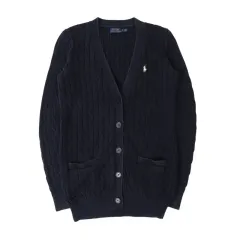 ポロ ラルフローレン ネイビー ケーブル ニット カーディガン