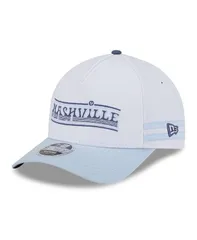 ニューエラ メンズ アクセサリー 帽子 ジャージー New Era Mens WhiteLight Blue Nashville SC 2025 Jersey Hook 9FORTY MCrown Adjustable Hat White ホワイト