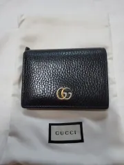 グッチ GGマーモント 二つ折り財布 ブラック