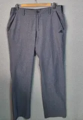 34) アディダス ゴルフ グレー 機能性パンツ
