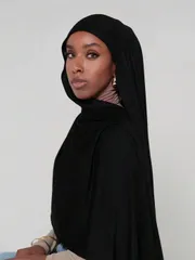 アクセサリー レディース スカーフ 1枚 女性用シンプルクラシックソリッドカラーエレガントカジュアルエッジスカーフ、プレミアムニット生地ビスコースジャージヒジャブスカーフ、ロングターバン風ヘッドスカーフ、日常生活、