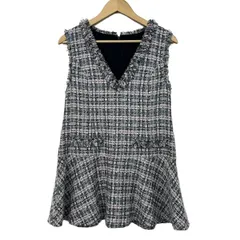 TO BE CHIC(トゥービーシック) ワンピース サイズ38 M レディース美品  - ダークネイビー×ライトピンク×マルチ