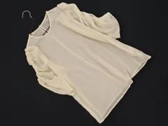 Rope Picnic ロペピクニック ギャザースリーブ シアー ブラウス シャツ size38/ベージュ ■◇ レディース