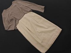 green label relaxing グリーンレーベルリラクシング ユナイテッドアローズ ドッキング ワンピース size38/ベージュ ■◇ レディース