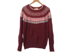 k05260227091　HOLLISTER　Mサイズ　レッド系　　トップス　ニットorセーター　秋冬