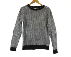 k05260227087　now　Sサイズ　黒×白　　トップス　ニットorセーター　秋冬