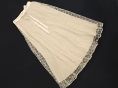 mily bilet ミウィビレット クラシカルエルフ チェック チュール ロング スカート sizeM/アイボリー ■◇ レディース