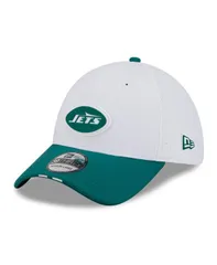 ニューエラ メンズ アクセサリー 帽子 New Era Mens WhiteGreen New York Jets 2025 NFL Training Camp 39THIRTY Flex Hat White Green ホワイト